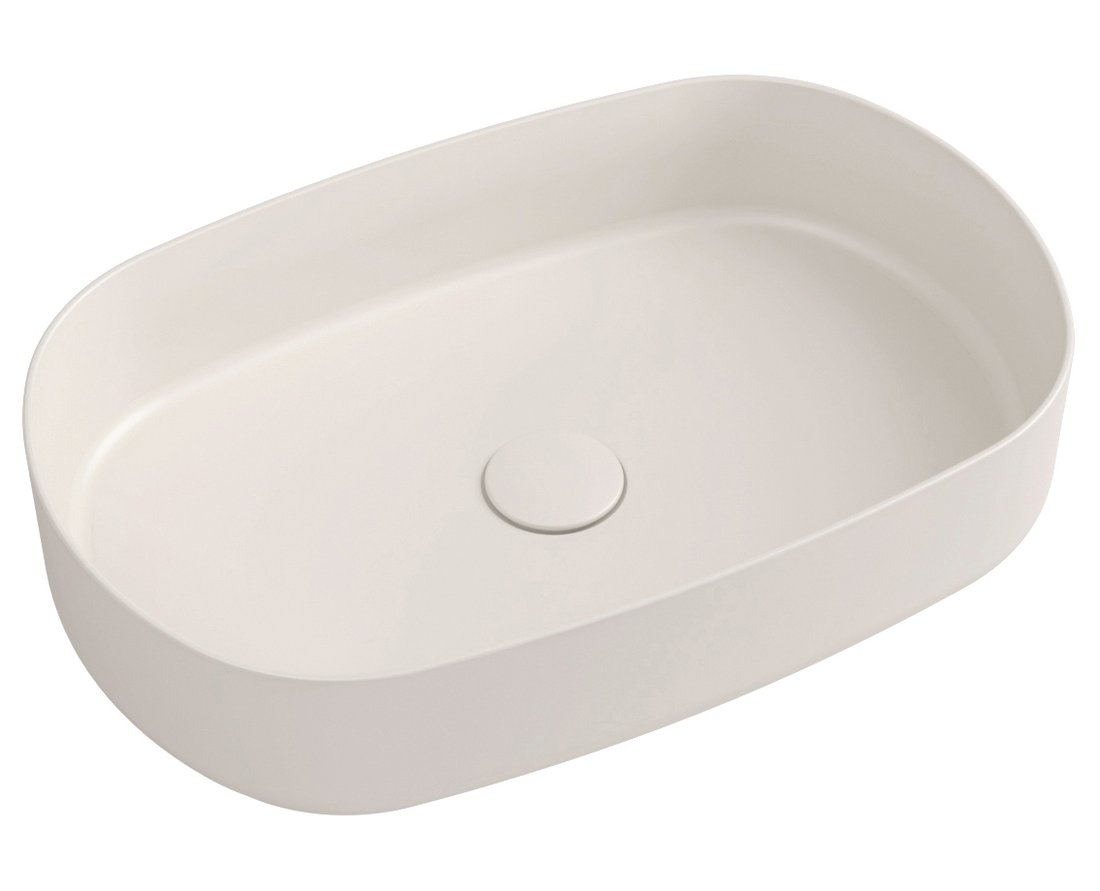 Isvea Infinity Umywalka nablatowa owalna 55x36x12 cm ivory 10NF65055-2K