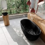 Kaldewei Meisterstück Oyo Duo Wanna wolnostojąca 173x82 matt black 100 205143530676