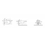 Kerasan Aquatech Bidet wiszący 36,5x55 cm Biały 372401