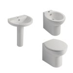 Kerasan Bit Zestaw: umywalka 62x49 + postument + bidet stojący + miska stojąca + deska 444001+447001+442001+441601+448801 WIETRZENIE MAGAZYNÓW !!! (K)