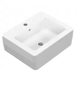 Kerasan Ego Umywalka Ścienna/Stawiana na Blat 50x40cm Biała 324101