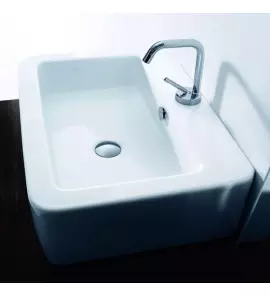 Kerasan Ego Umywalka Ścienna/Stawiana na Blat 60x43cm Biała 324201