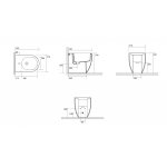 Kerasan Flo Bidet stojący 37x54 cm Biały 312401