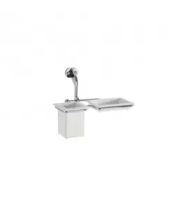 Kerasan Kubek z mydelniczką ścienny Chrom 741190