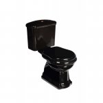   Kerasan Retro Miska WC do Kompaktu 38,5x72 cm Czarny 101204