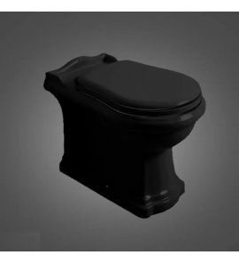   Kerasan Retro Miska WC Stojący 39x61 cm Czarny 101604