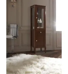 Kerasan Retro Regał/Witryna Stojący Orzech włoski 731540