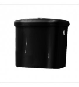   Kerasan Retro Spłuczka WC do Kompaktu 45x17 cm Czarny 108104