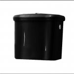  Kerasan Retro Spłuczka WC do Kompaktu 45x17 cm Czarny 108104