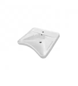Kerasan Umywalka ścienna jednootworowa dla osób niepełnosprawnych 63 cm Biały 771601