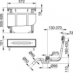 Keuco Blok montażowy na brzegu wanny 51130000070