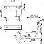 Keuco Blok montażowy na brzeg wanny 51130000075