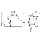 Keuco Edition 11 Bateria termostatyczna prysznicowa, Chrom 51126010100