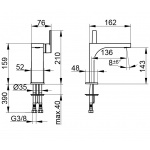 Keuco Edition 11 Bateria Umywalkowa jednouchwytowa 150 bez korka, Chrom 51102010100