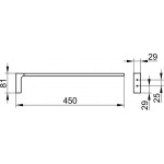 Keuco Edition 11 Wieszak na ręcznik 450 mm, Chrom 11120010000