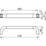 Keuco Edition 300 Uchwyt wannowy 300 mm, Chrom 30007010000