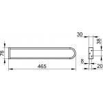 Keuco Edition 300 Wieszak na ręcznik 465 mm, Chrom 30018010000