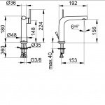 Keuco Edition 400 Bateria Umywalkowa jednouchwytowa 150 bez korka, Chrom 51502010100