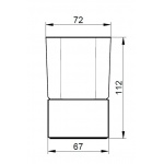 Keuco Elegance Uchwyt na kubek stojący, Chrom 11650019001