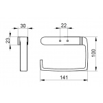 Keuco Elegance Uchwyt na papier toaletowy, Chrom 11662010000