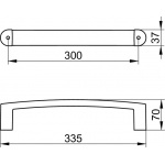 Keuco Elegance Uchwyt wannowy 300 mm, Chrom 11607010000