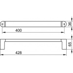 Keuco Elegance Uchwyt wannowy 400 mm, Chrom 31601010400