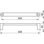 Keuco Elegance Uchwyt wannowy 600 mm, Chrom 31601010600