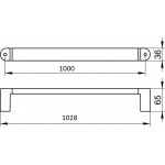 Keuco Elegance Uchwyt wannowy 1000 mm, Chrom 31601011000