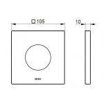 Keuco IXMO Rozeta dekoracyjna do baterii termostatycznej, Chrom 59553010092