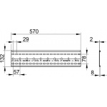 Keuco IXMO Szyna montażowa 570 mm 59570000001