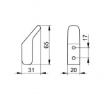 Keuco Moll Haczyk na ręcznik, Chrom 12715010000
