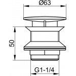 Keuco Odpływ umywalkowy, Chrom 59904010000