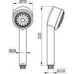 Keuco Plan Blue Słuchawka prysznicowa, Chrom 53980010300