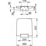 Keuco Plan Care Podnoszone siedzisko, Chrom 34983010037