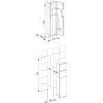 Keuco Plan Integral Moduł WC, Prawy, Chrom 44964011702