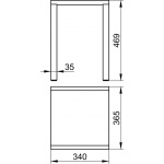 Keuco Plan Stołek łazienkowy, Chrom 14982010037