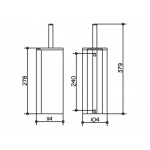 Keuco Plan Szczotka do WC, Stal nierdzewna 14964710100