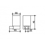 Keuco Plan Uchwyt na Kubek, Aluminium/chrom 14950179000