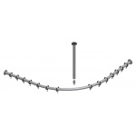 Keuco Plan Zestaw relingów na zasłonki prysznicowe, Chrom 14938010900