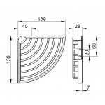 Keuco Solo Koszyk na mydło narożny, Chrom 24943010000