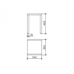 Keuco Universal Stołek, Chrom/jasnoszary 14982010038