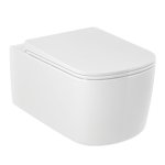 Kludi Resa S Miska bezrantowa 55x36 z deską wolnoopadającą wisząca spłukiwanie wirowe biały 27WCSET43