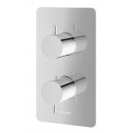 KOHLMAN Axel Bateria wannowo-prysznicowa termostatyczna podtynkowa z dwoma wyjściami chrom QW432A