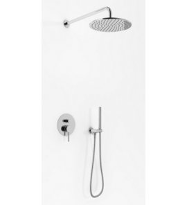 KOHLMAN Axel Zestaw prysznicowy podtynkowy z deszczownicą 20 cm chrom QW210AR20