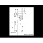 KOHLMAN AXIS Bateria bidetowa podtynkowa QW138N