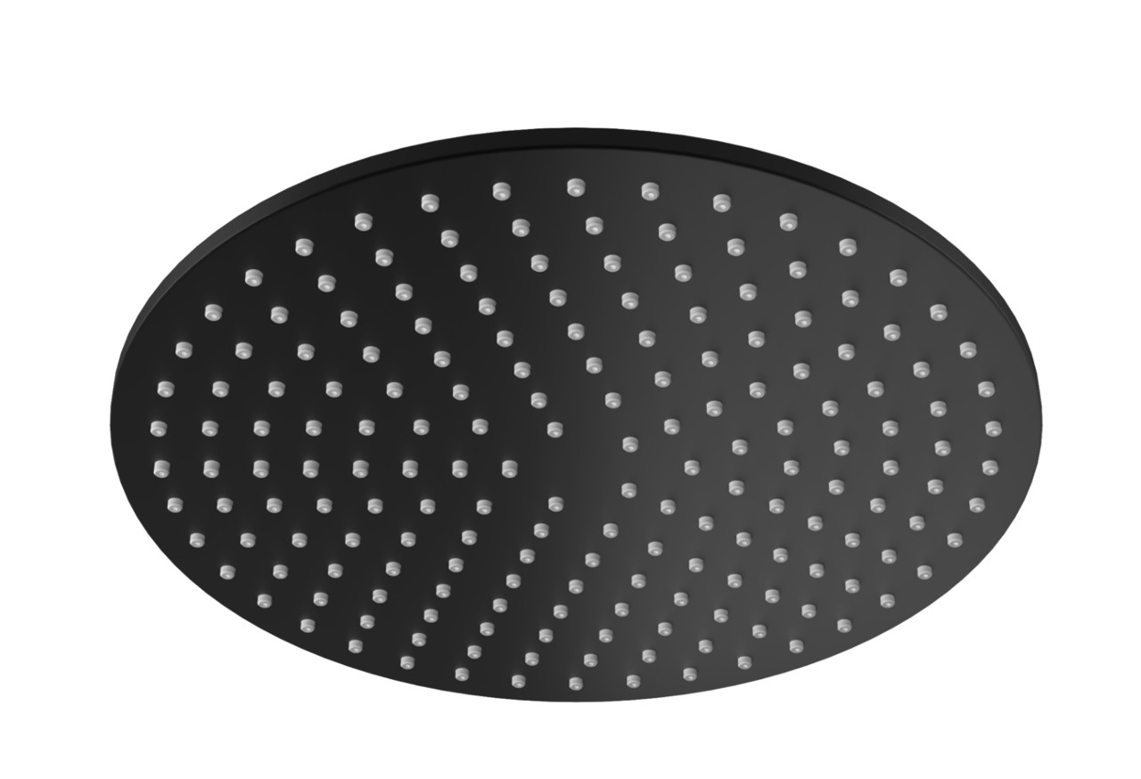 KOHLMAN Deszczownica 25 cm czarny mat R25EB
