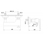 KOHLMAN EXPERIENCE Bateria natryskowa ścienna szczotkowany grafit QW120EG