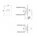 KOHLMAN EXPERIENCE Bateria natryskowa podtynkowa szczotkowany grafit QW220EG