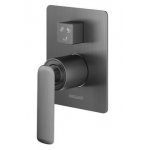 KOHLMAN Experience Bateria podtynkowa z trzema wyjściami grafitowa QW211EG