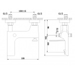 KOHLMAN EXPERIENCE Bateria wannowo-natryskowa ścienna chrom QW110E